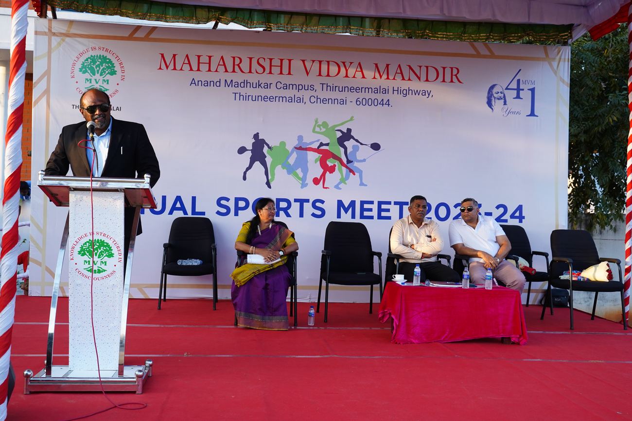 Maharishi Vidya Mandir, Thiruneermalai - Sports Day 2023-24
