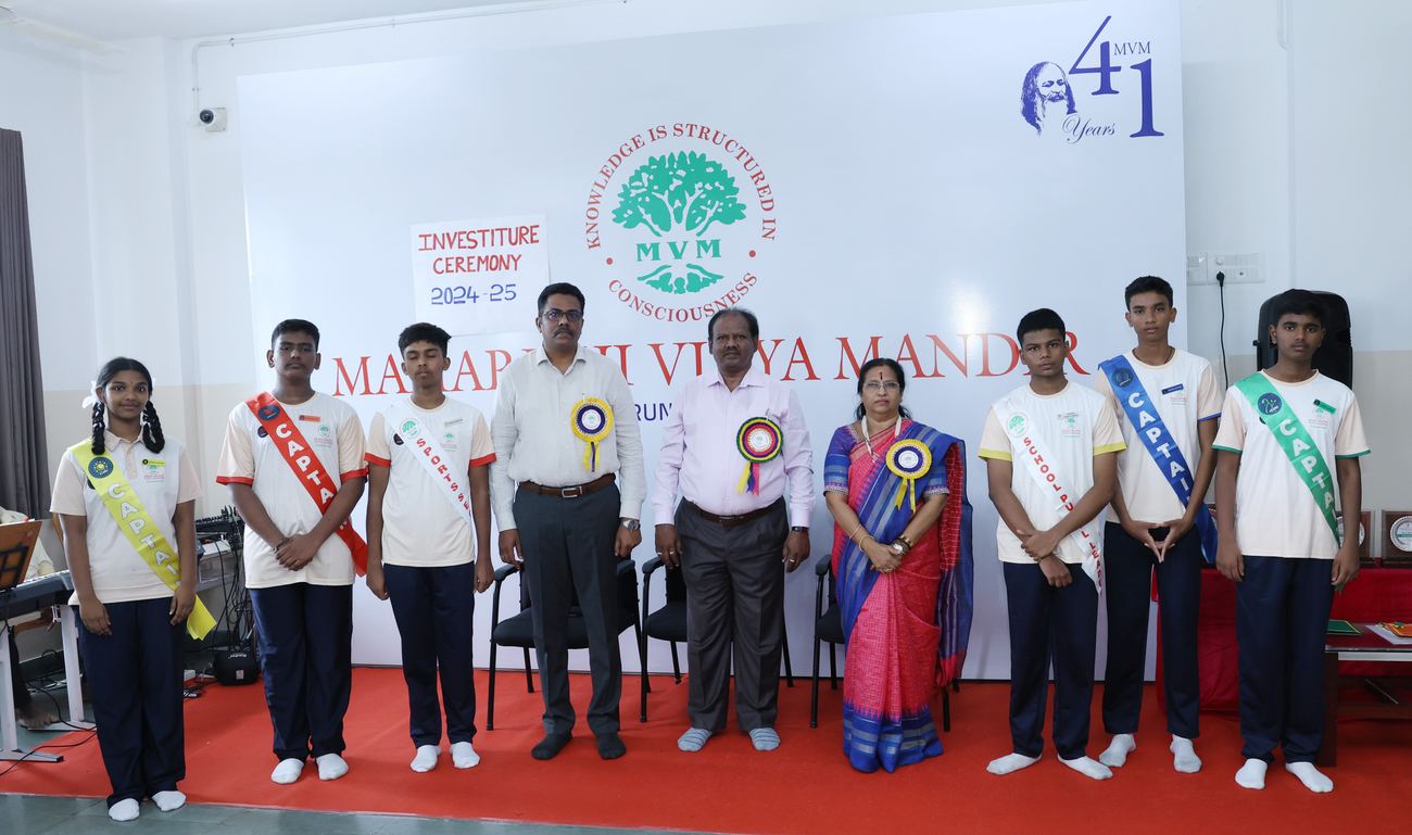 Maharishi Vidya Mandir, Thiruneermalai - Investiture Ceremony 2024-25