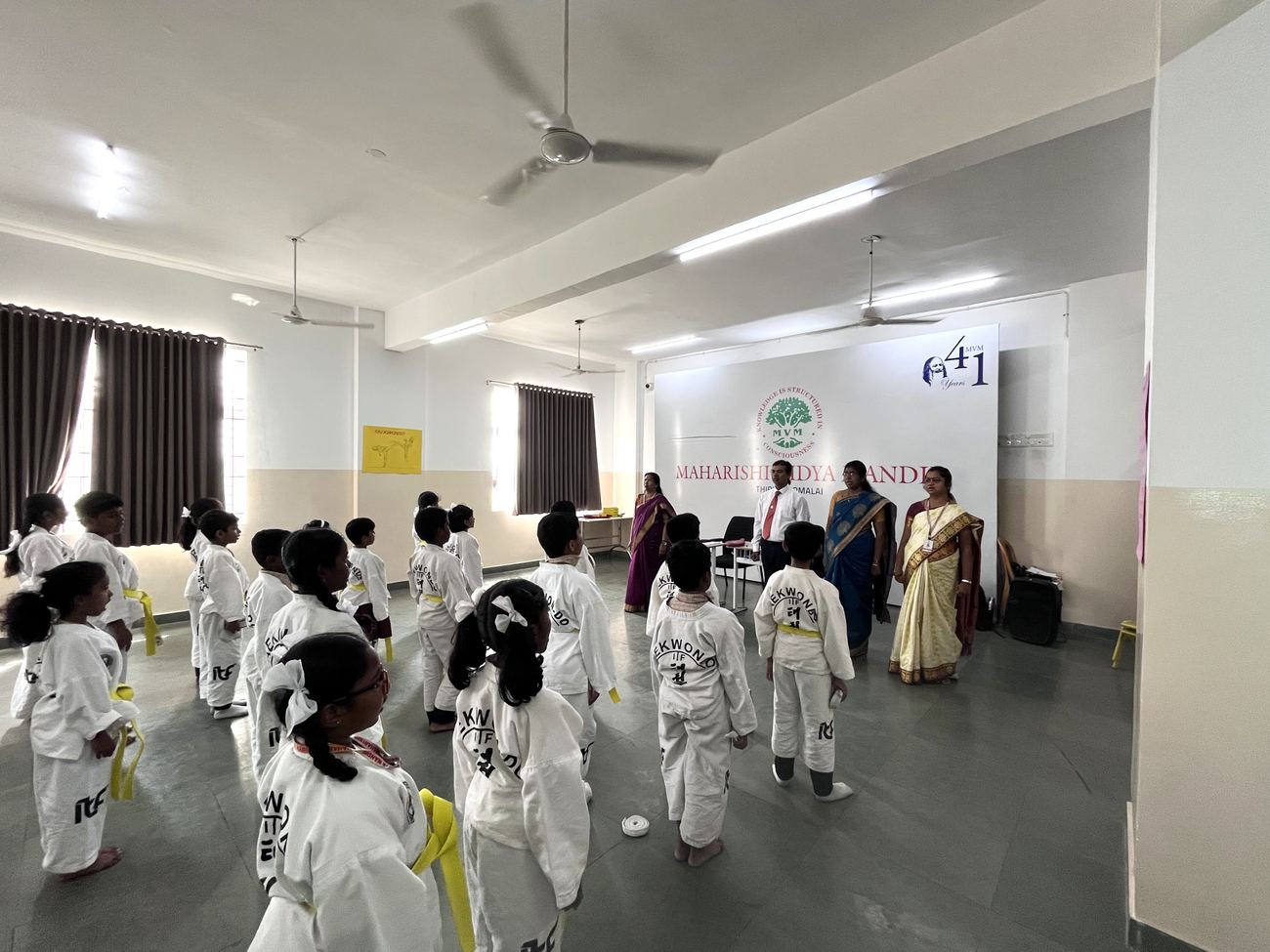 Maharishi Vidya Mandir, Thiruneermalai - Taekwondo Belt Test 2024-25