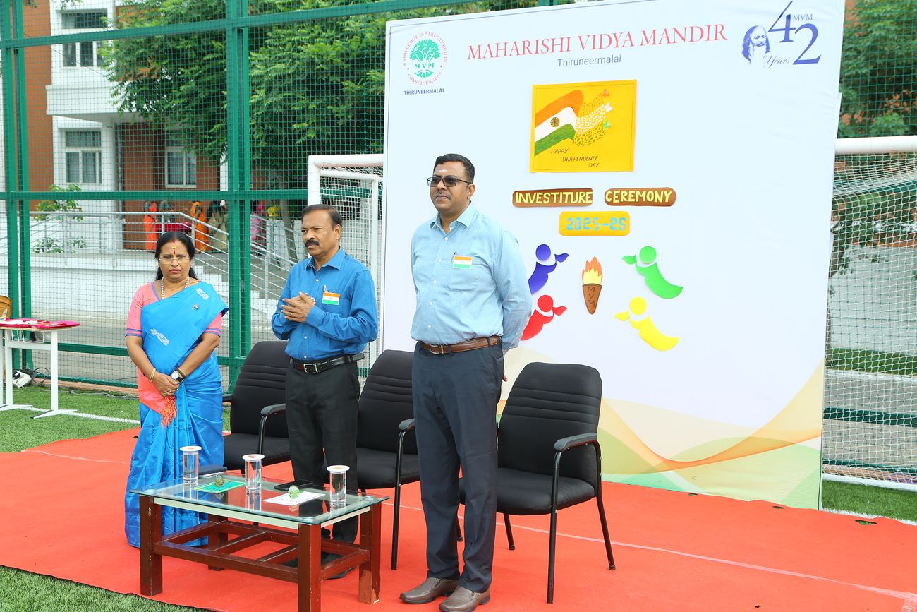 Maharishi Vidya Mandir, Thiruneermalai - Investiture Ceremony & Independence Day 2025-26