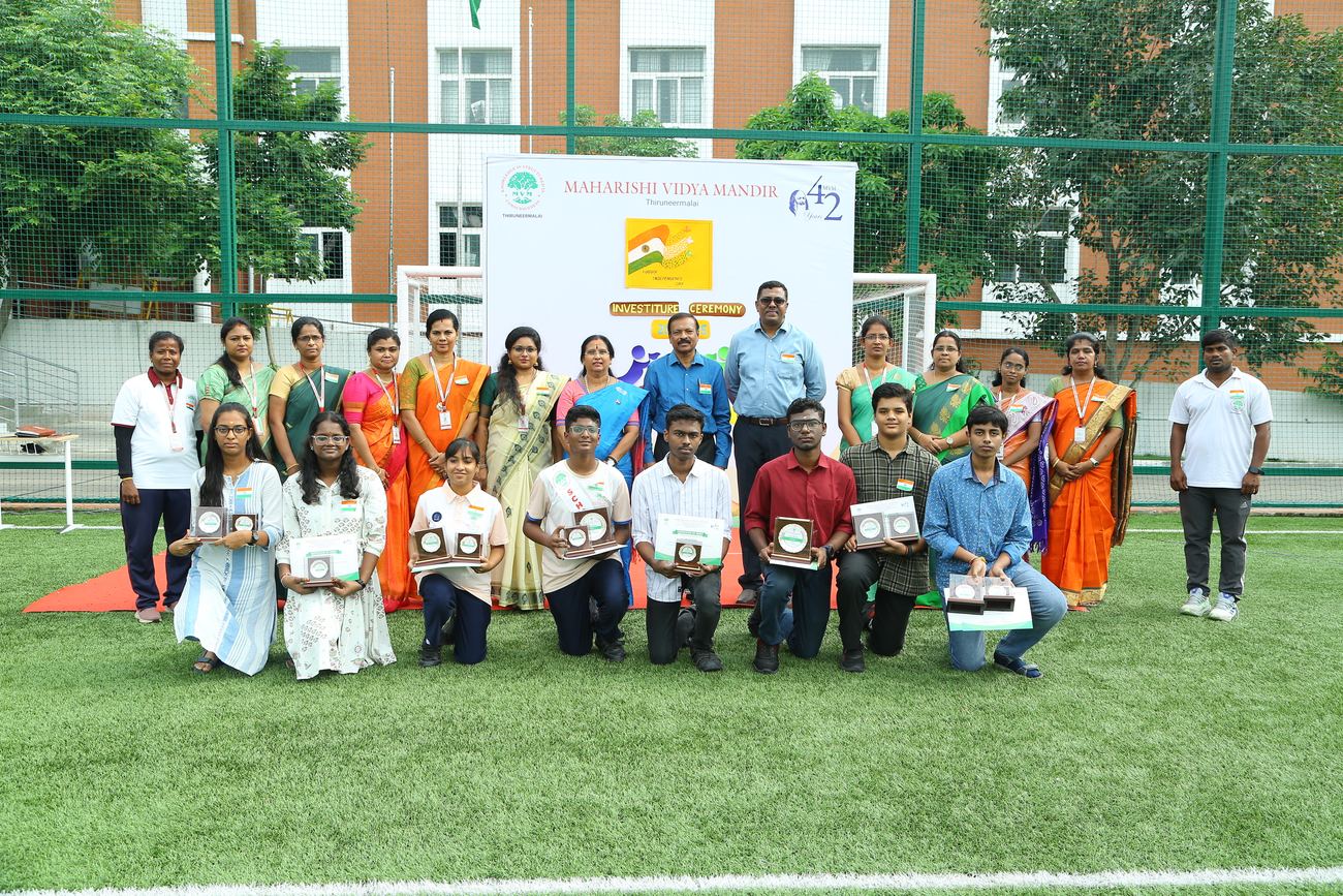 Maharishi Vidya Mandir, Thiruneermalai - Investiture Ceremony & Independence Day 2025-26