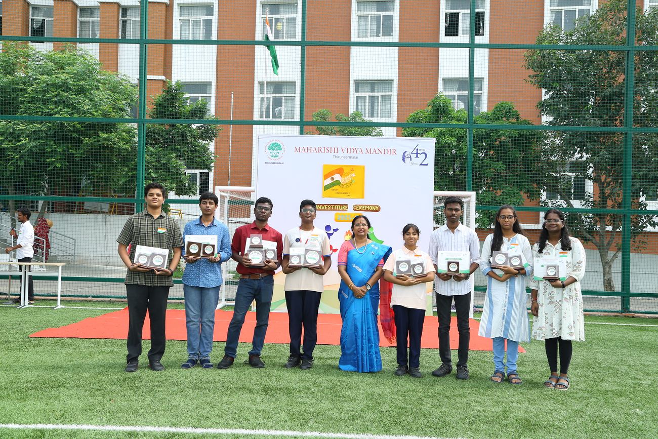 Maharishi Vidya Mandir, Thiruneermalai - Investiture Ceremony & Independence Day 2025-26