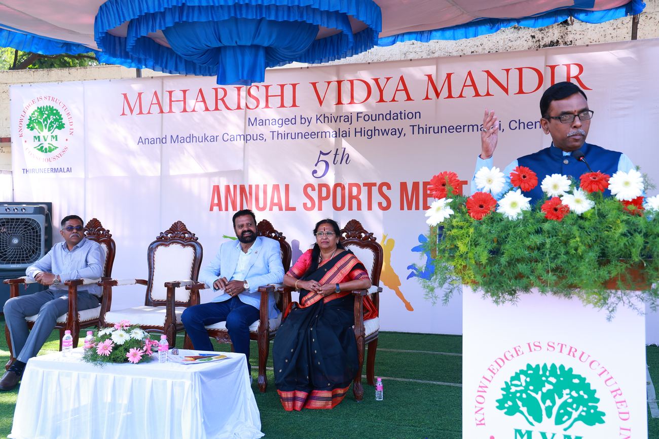 Maharishi Vidya Mandir, Thiruneermalai - Sports Day 2025-26